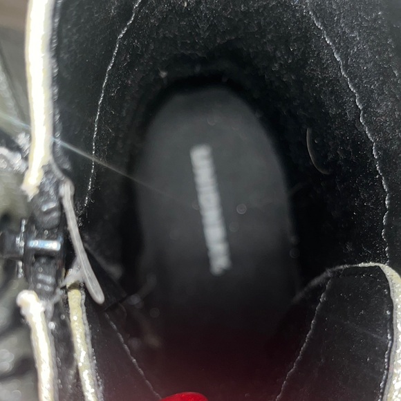 Union Bay Silver Glitter Combat Boots - Picture 4 of 10